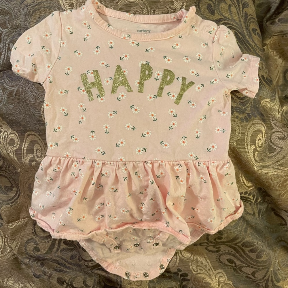 Carter’s Adorable🥰Pink Floral🌺Baby👶Dress/Shirt👗Size 24 Months